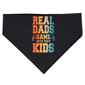 Funny Gamer Dad Art For Gaming Dad Daddy Game Lover USA-Made Doggie Bandana