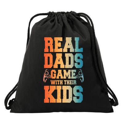 Funny Gamer Dad Art For Gaming Dad Daddy Game Lover Drawstring Bag