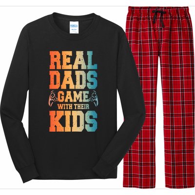 Funny Gamer Dad Art For Gaming Dad Daddy Game Lover Long Sleeve Pajama Set