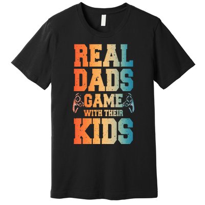 Funny Gamer Dad Art For Gaming Dad Daddy Game Lover Premium T-Shirt