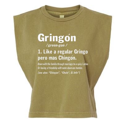 Funny GringóN Definition Garment-Dyed Women's Muscle Tee