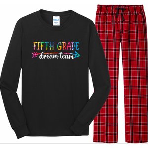 Fifth Grade Dream Team Teacher Back To School Gifts Long Sleeve Pajama Set