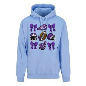 Football Game Day Sports Mom Team Spirit Sports Mom Unisex Surf Hoodie