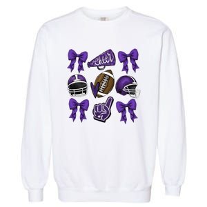 Football Game Day Sports Mom Team Spirit Sports Mom Garment-Dyed Sweatshirt