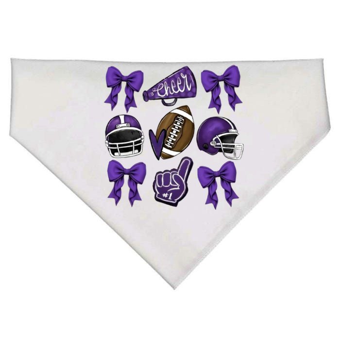 Football Game Day Sports Mom Team Spirit Sports Mom USA-Made Doggie Bandana