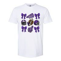 Football Game Day Sports Mom Team Spirit Sports Mom Softstyle CVC T-Shirt