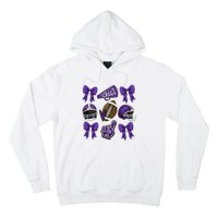 Football Game Day Sports Mom Team Spirit Sports Mom Hoodie