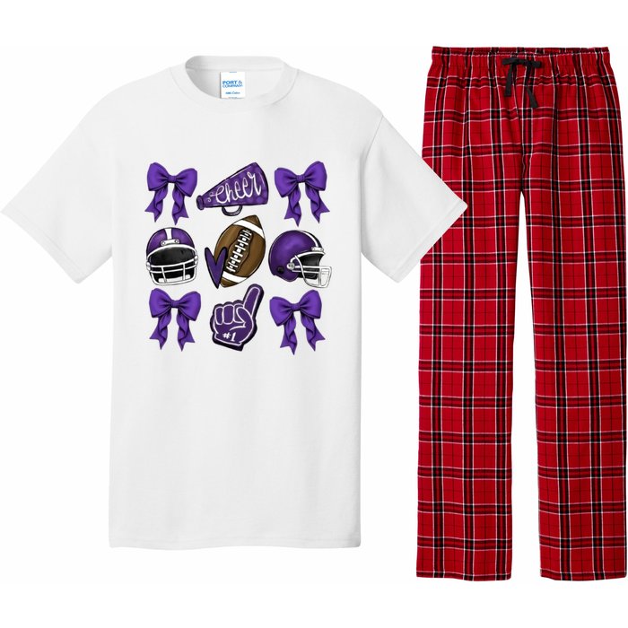 Football Game Day Sports Mom Team Spirit Sports Mom Pajama Set