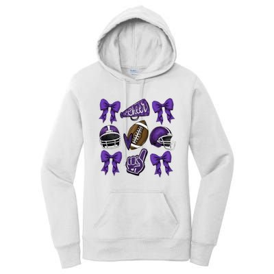 Football Game Day Sports Mom Team Spirit Sports Mom Women's Pullover Hoodie