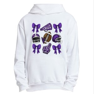 Football Game Day Sports Mom Team Spirit Sports Mom Urban Pullover Hoodie