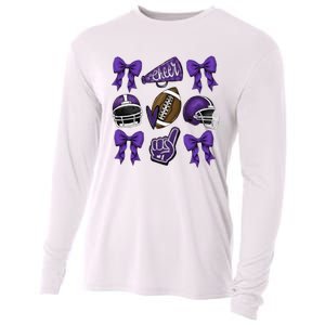 Football Game Day Sports Mom Team Spirit Sports Mom Cooling Performance Long Sleeve Crew