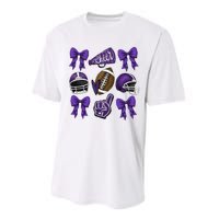 Football Game Day Sports Mom Team Spirit Sports Mom Performance Sprint T-Shirt