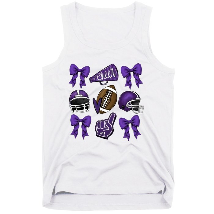 Football Game Day Sports Mom Team Spirit Sports Mom Tank Top