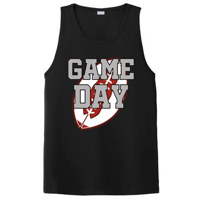 Funny Game Day Football Player American Football PosiCharge Competitor Tank