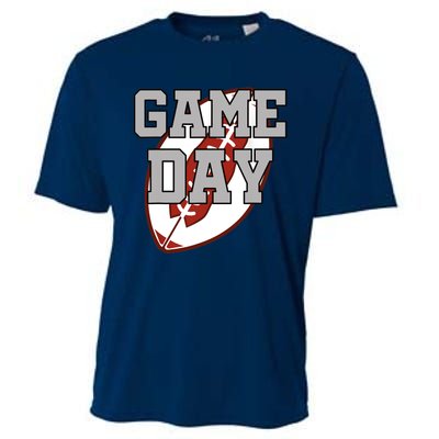 Funny Game Day Football Player American Football Cooling Performance Crew T-Shirt