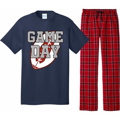 Funny Game Day Football Player American Football Pajama Set