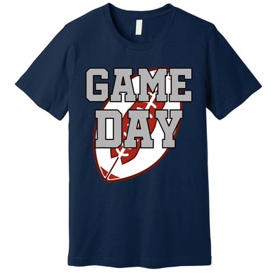 Funny Game Day Football Player American Football Premium T-Shirt