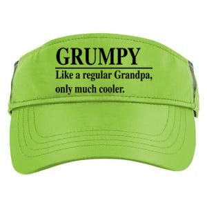 Funny Grumpy Definitions FatherS Day Grumpy Gift Adult Drive Performance Visor