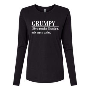 Funny Grumpy Definitions FatherS Day Grumpy Gift Womens Cotton Relaxed Long Sleeve T-Shirt