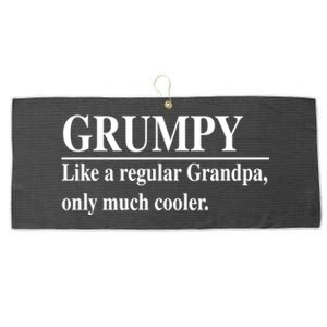 Funny Grumpy Definitions FatherS Day Grumpy Gift Large Microfiber Waffle Golf Towel