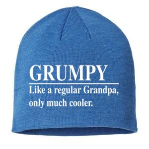 Funny Grumpy Definitions FatherS Day Grumpy Gift Sustainable Beanie