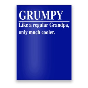 Funny Grumpy Definitions FatherS Day Grumpy Gift Poster