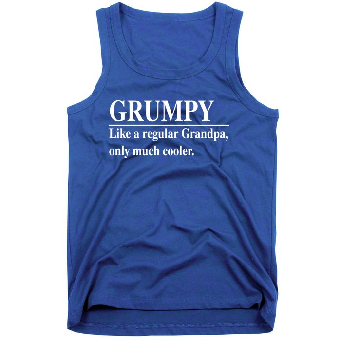 Funny Grumpy Definitions FatherS Day Grumpy Gift Tank Top