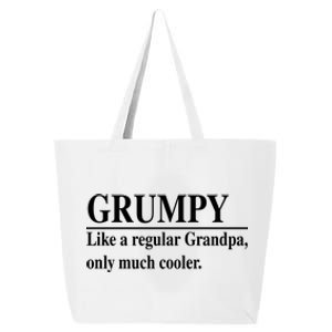 Funny Grumpy Definitions FatherS Day Grumpy Gift 25L Jumbo Tote