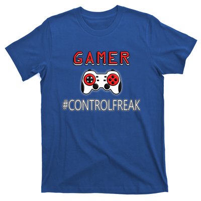 Funny Gamer Design Control Freak For Gaming Fans Video Game Gift T-Shirt