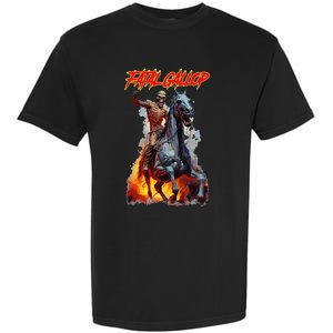 Fatal Gallop Diabolic Fear Black Horror Evil Monster Terror Garment-Dyed Heavyweight T-Shirt