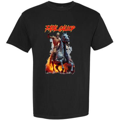 Fatal Gallop Diabolic Fear Black Horror Evil Monster Terror Garment-Dyed Heavyweight T-Shirt