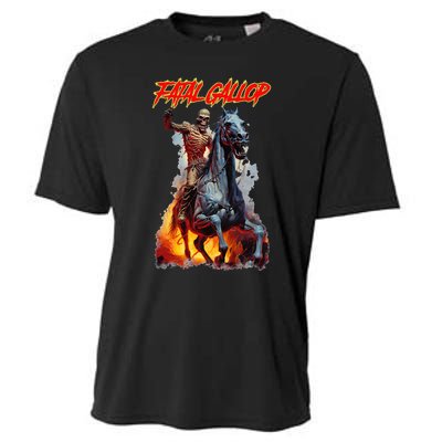 Fatal Gallop Diabolic Fear Black Horror Evil Monster Terror Cooling Performance Crew T-Shirt