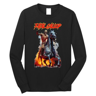 Fatal Gallop Diabolic Fear Black Horror Evil Monster Terror Long Sleeve Shirt