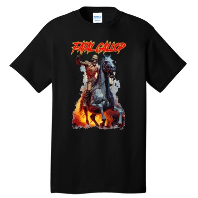 Fatal Gallop Diabolic Fear Black Horror Evil Monster Terror Tall T-Shirt