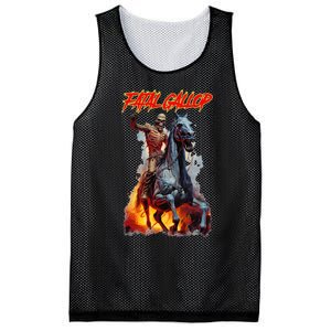 Fatal Gallop Diabolic Fear Black Horror Evil Monster Terror Mesh Reversible Basketball Jersey Tank