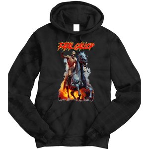 Fatal Gallop Diabolic Fear Black Horror Evil Monster Terror Tie Dye Hoodie