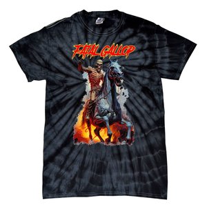 Fatal Gallop Diabolic Fear Black Horror Evil Monster Terror Tie-Dye T-Shirt