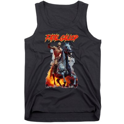 Fatal Gallop Diabolic Fear Black Horror Evil Monster Terror Tank Top