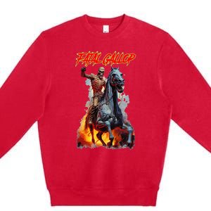 Fatal Gallop Diabolic Fear Black Horror Evil Monster Terror Premium Crewneck Sweatshirt