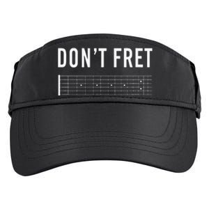 Funny Guitarist Dont Fret Adult Drive Performance Visor