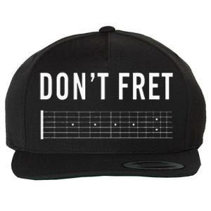 Funny Guitarist Dont Fret Wool Snapback Cap