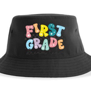 First Grade Dream Team Back To School Teachers Students Gift Sustainable Bucket Hat