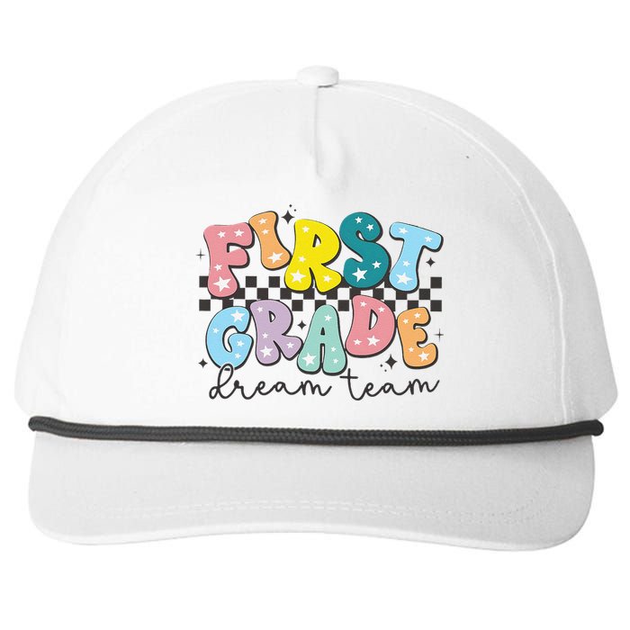 First Grade Dream Team Back To School Teachers Students Gift Snapback Five-Panel Rope Hat