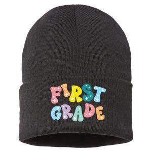 First Grade Dream Team Back To School Teachers Students Gift Sustainable Knit Beanie