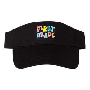 First Grade Dream Team Back To School Teachers Students Gift Valucap Bio-Washed Visor