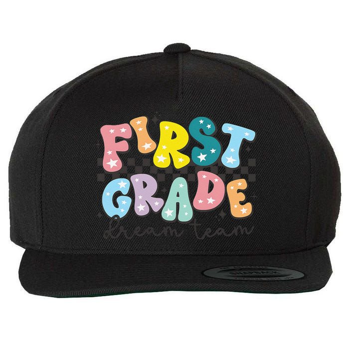 First Grade Dream Team Back To School Teachers Students Gift Wool Snapback Cap