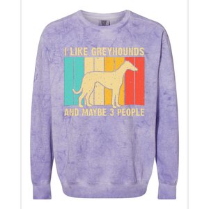 Funny Greyhound Design  Italian Greyhound Dog Lover Colorblast Crewneck Sweatshirt