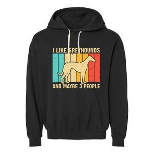 Funny Greyhound Design  Italian Greyhound Dog Lover Garment-Dyed Fleece Hoodie