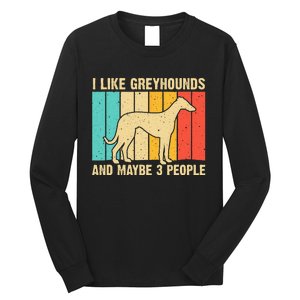 Funny Greyhound Design  Italian Greyhound Dog Lover Long Sleeve Shirt