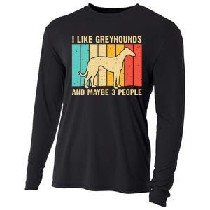 Funny Greyhound Design  Italian Greyhound Dog Lover Cooling Performance Long Sleeve Crew